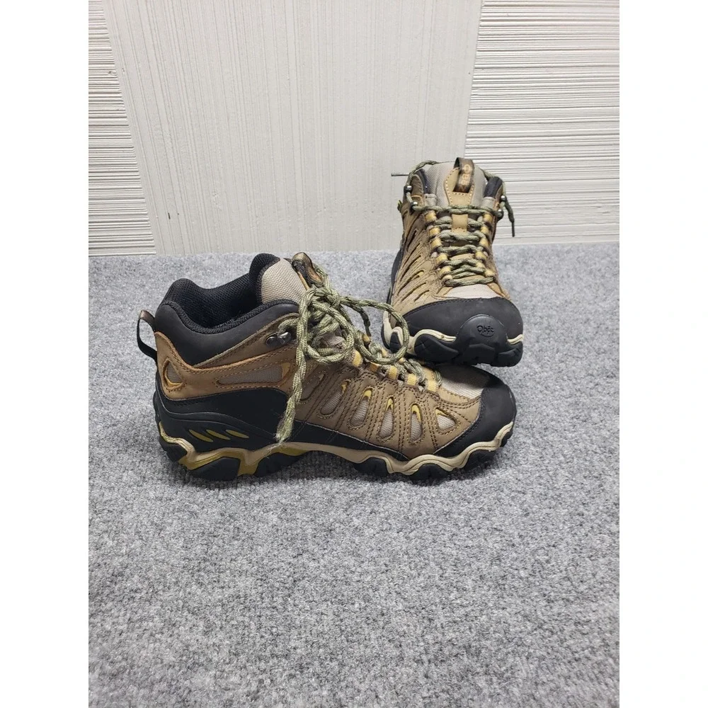 Oboz Sawtooth II Mid B-Dry Men Boots 8 Brown Lace Up Waterproof Hiking Shoes